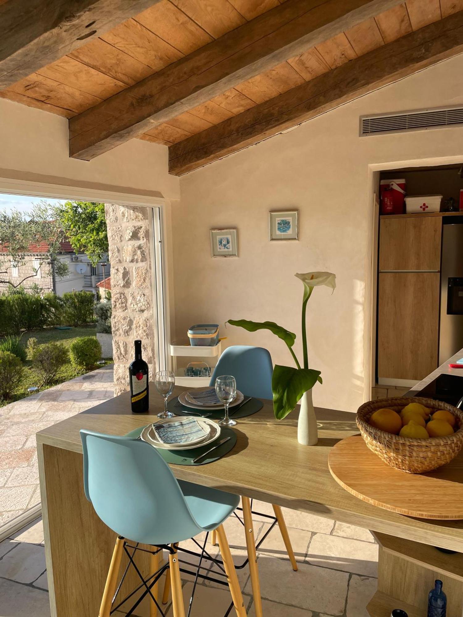 Charming Sea View "Villa Divine" - 2Min From The Sea Lopud Exteriör bild